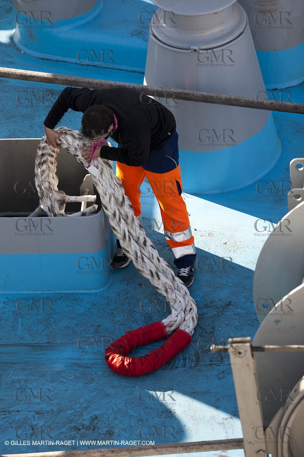 16 02 2012 - Ajaccio (FRA, Corse) -  La Méridionale shipping company- Piana at Ajaccio