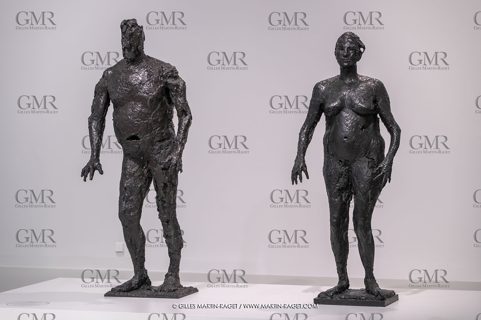 30 10 2023, Montpellier (FRA), oeuvre de Germaine Richier, Exposition Centre Pompidou - Musée Fabre 2023, L'Orage [1947-1948] et l'Ouragane 1948-1949