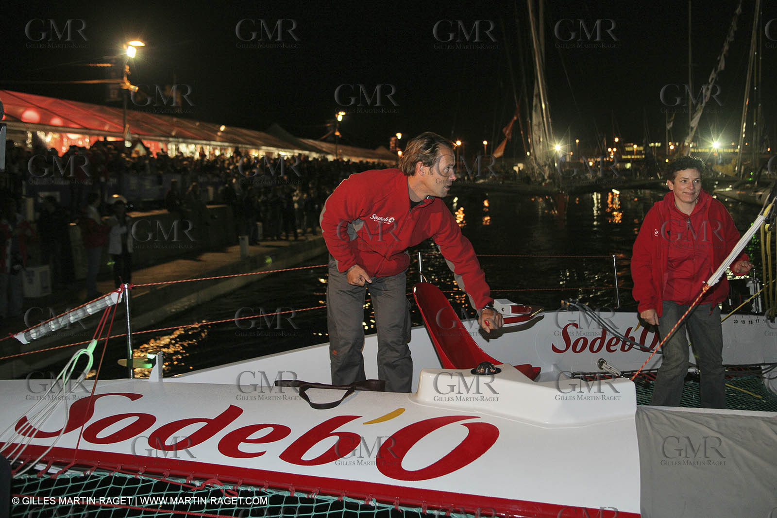 27 10 2006 - Saint Malo (FRA) - Route du Rhum 2006 - Thomas Coville - Sodeb'O - Lock passage