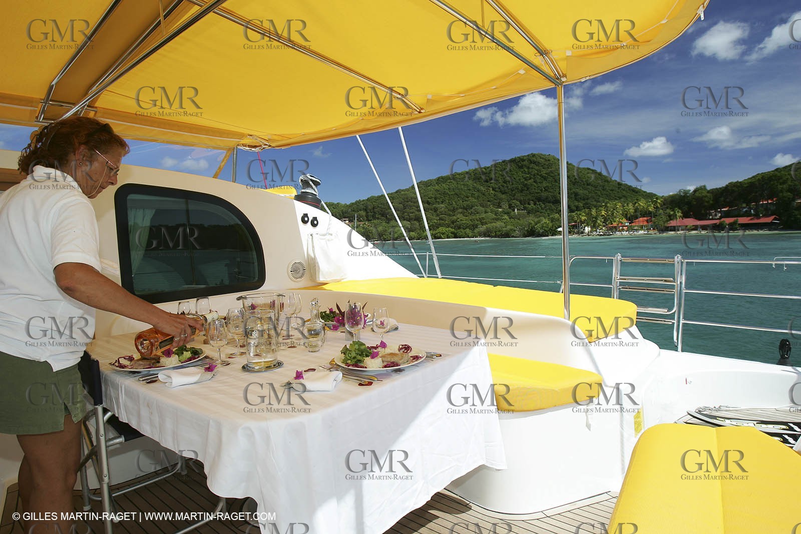 Caribean - Martinique - Privilege 585 - Matira  Voile - Croisière - Repas