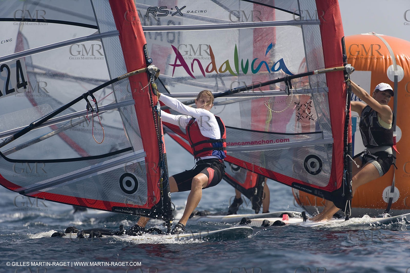 22 04 2007 - 2007 Semaine Olympique Française - Hyères (South of France) - Day 1 - Team France - RS:X - Vidal Lise