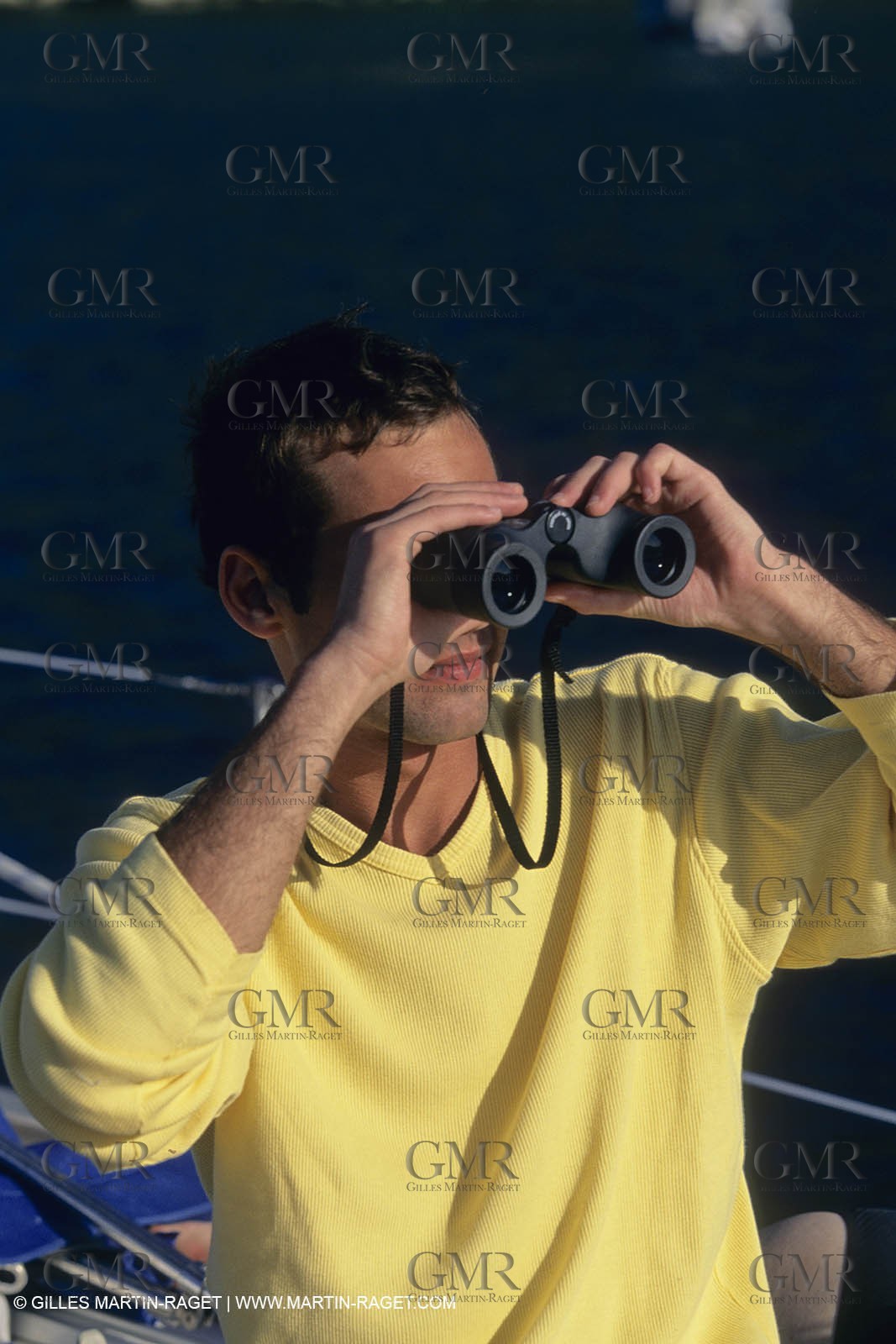 Sailing, cruising, people, only one man