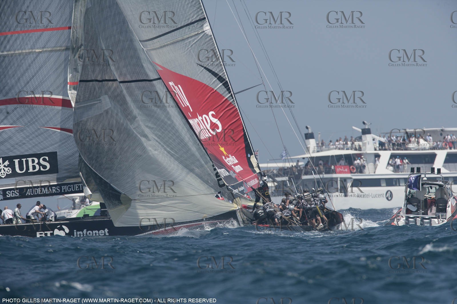 03 07 2007-Valencia (Spain)- 32nd America's Cup - Final Match - Day 8 - Alinghi vs Emirates Team New Zealand