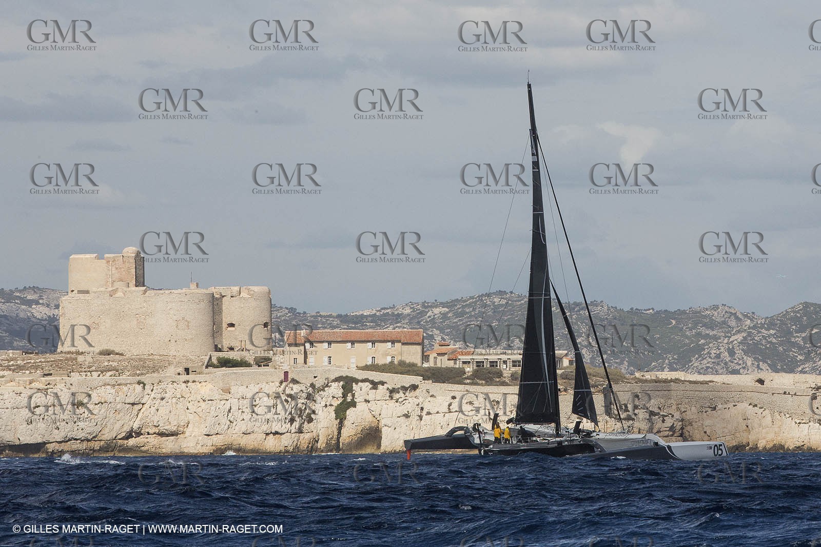 24 09 2012 - Marseille (FRA,13) - Match race France 2012 - Arrivée des MOD 70 du  Tour de l'Europe