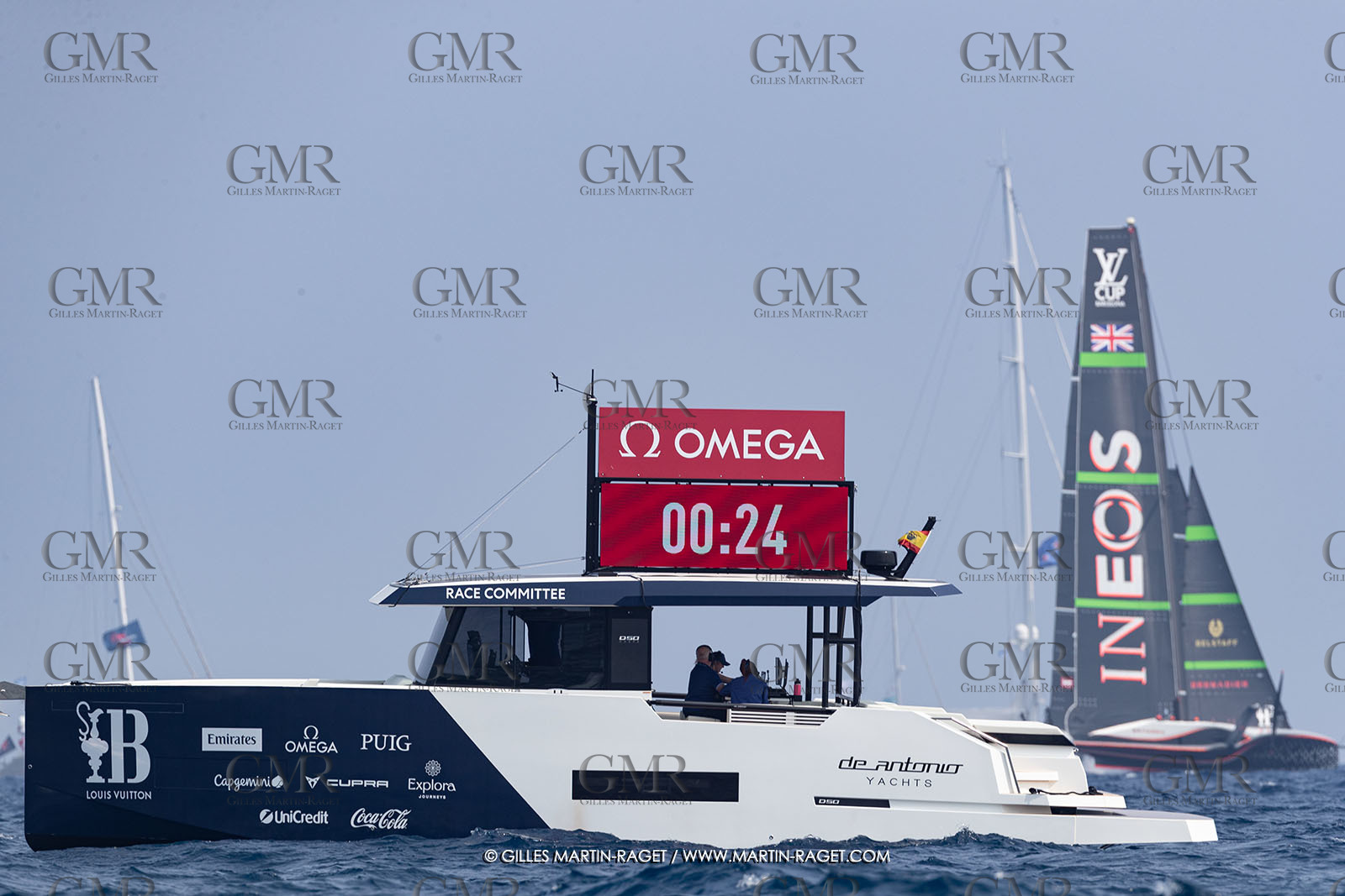 22 08 2024, Barcelona (ESP), Louis Vuitton 37th America's Cup, Louis Vuitton Preliminary Regatta, Race Day 1