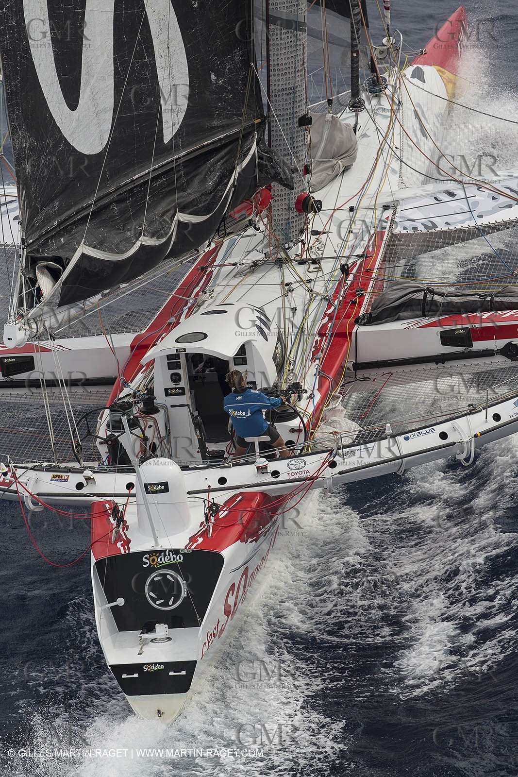 12 09 2012 - Marseille (FRA,13) - Trimaran Sodebo - Thomas Coville - Trans Mediterranée record attempt.