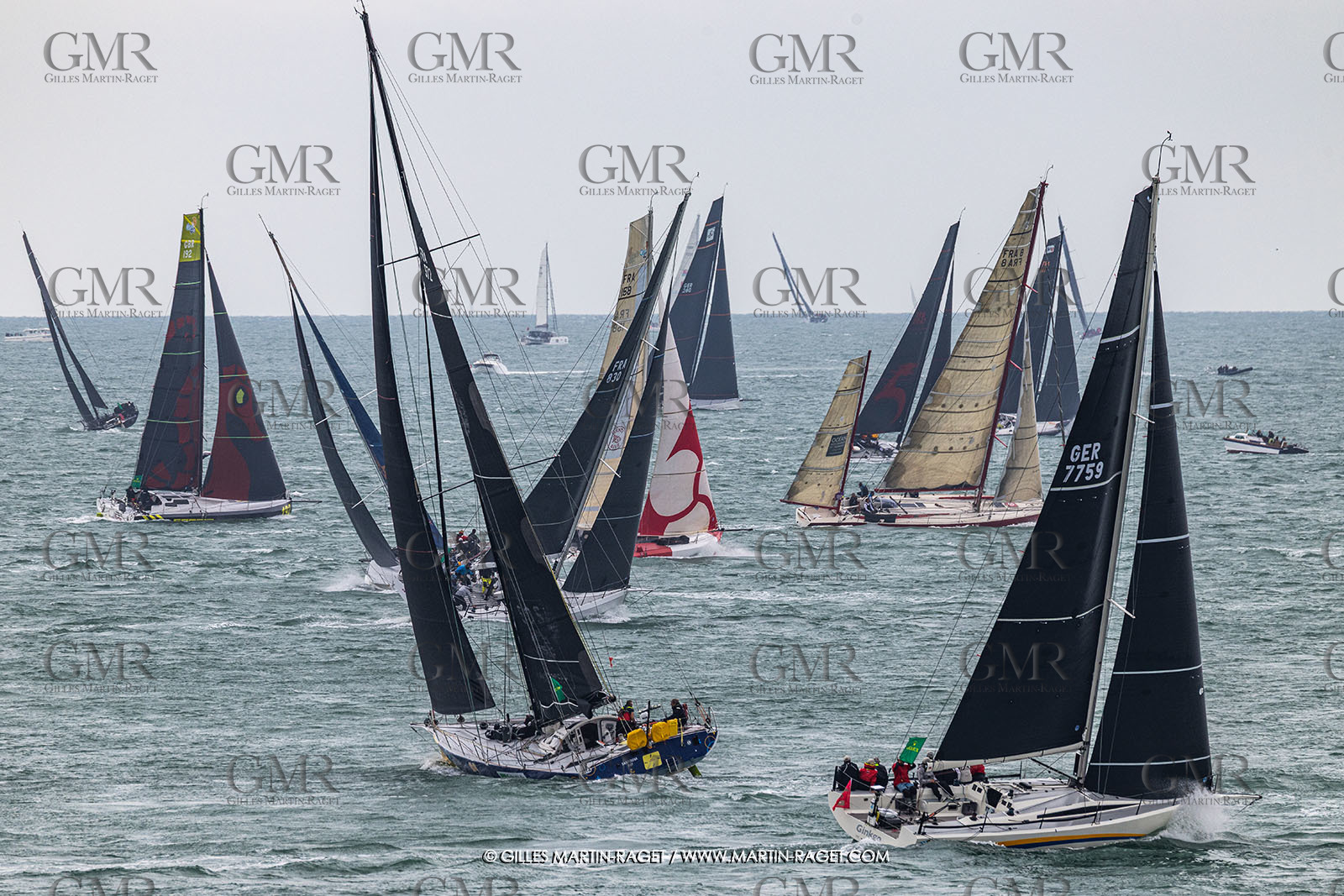 26 07 2025, Cowes (UK, IOW), Admiral's Cup 2025, Rolex Fastnet Race start,