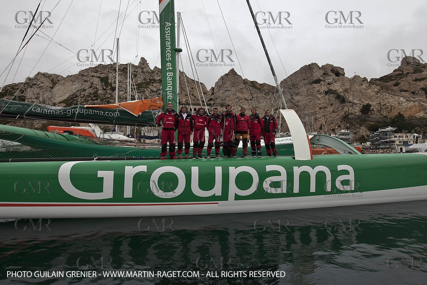 05 14 09 - Marseilles - Mediterranean Record - Groupama 3 - Franck Cammas - G Class - Start from Marseilles to Carthage (Tunisia)