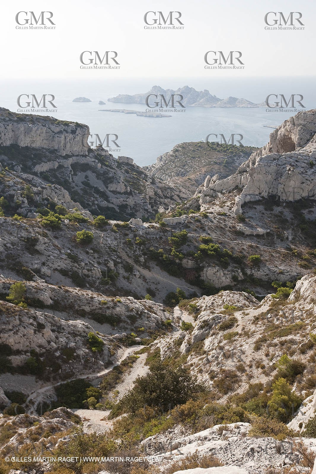 10 09 2009 - Marseille (FRA, 13) - Les Calanques - Massif de Marseilleveyre - Col inférieur de la Mounine