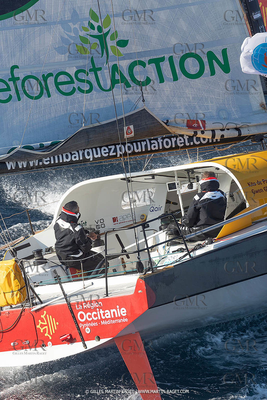 27 08 2021, Marseille (FRA), Transat Jacques Vabre 2021, Class 40, HBF-Reforest'Action (Kito de Pavant, Gwen Gbick)