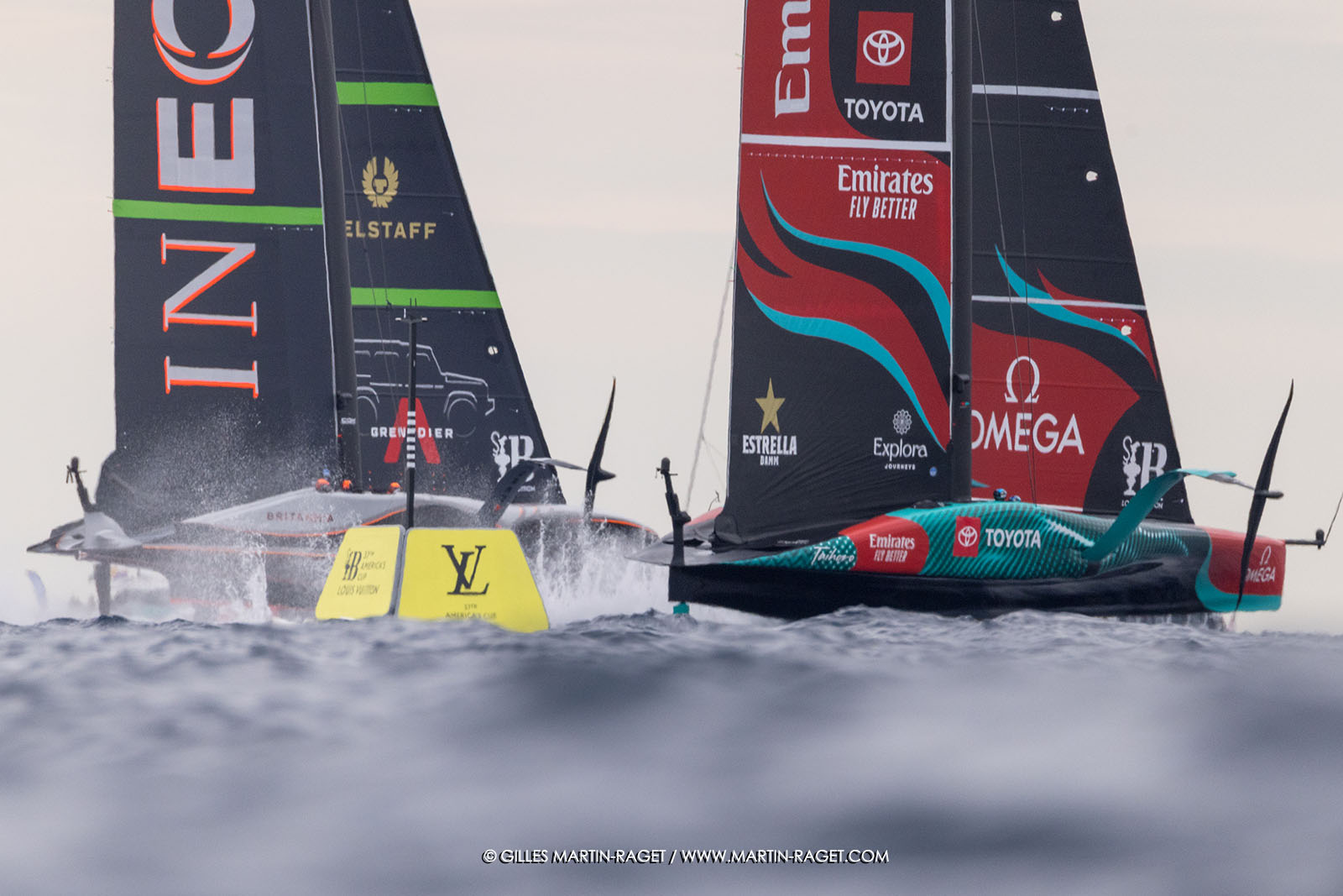 18 10 2024, Barcelona (ESP), Louis Vuitton 37th America's Cup, Final Match, Race Day 5, Race 7
