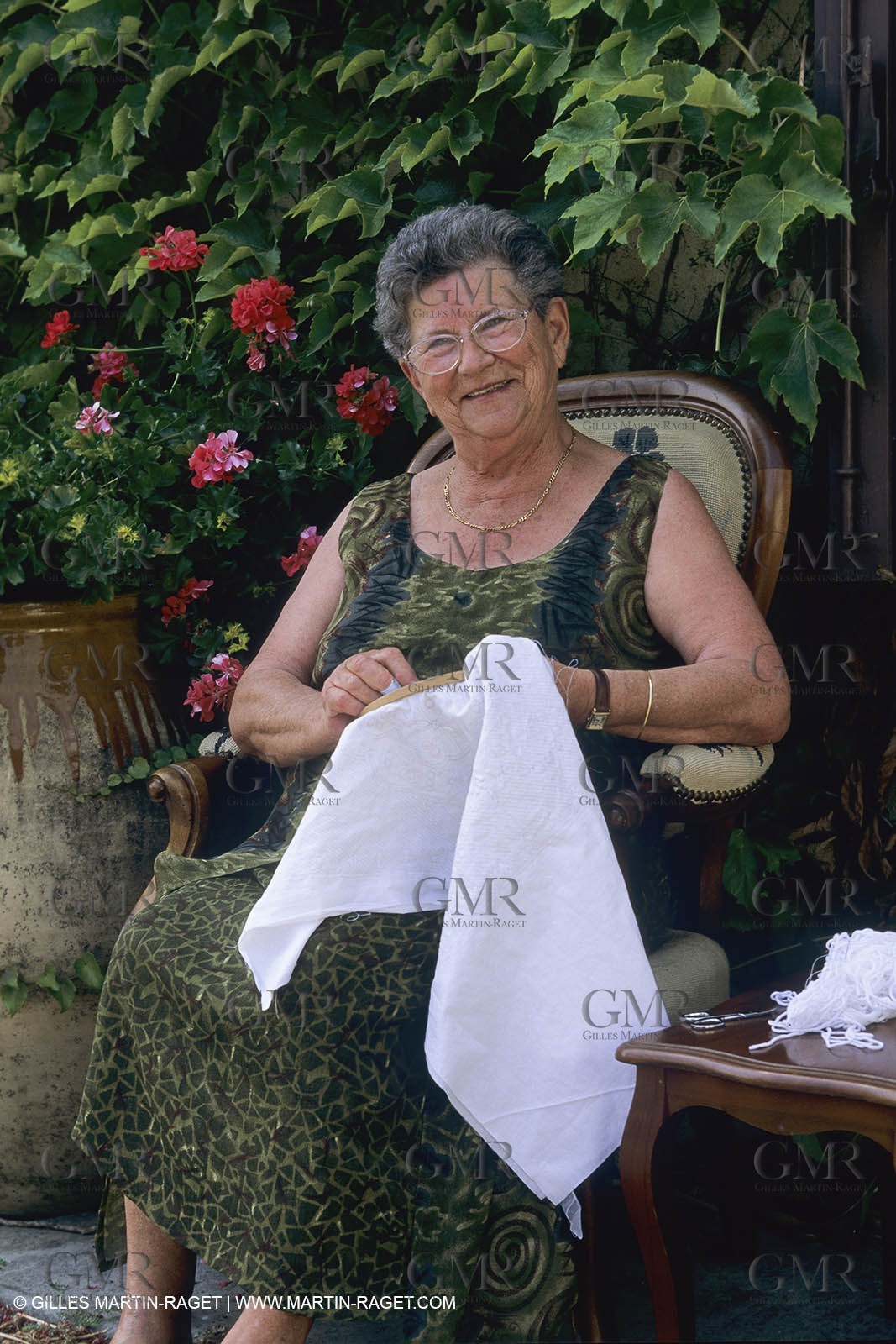 France, Provence, Traditions, Boutis et piqués, traditional cloths from Provence