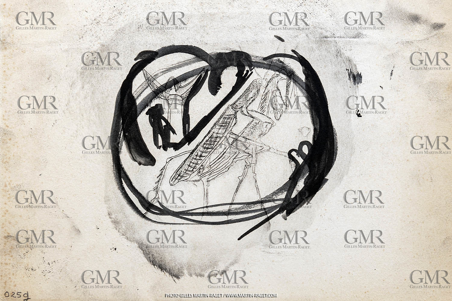 12 07 2020, St Rémy de Provence (FRA, 13) Oeuvre Germaine Richier, gravure