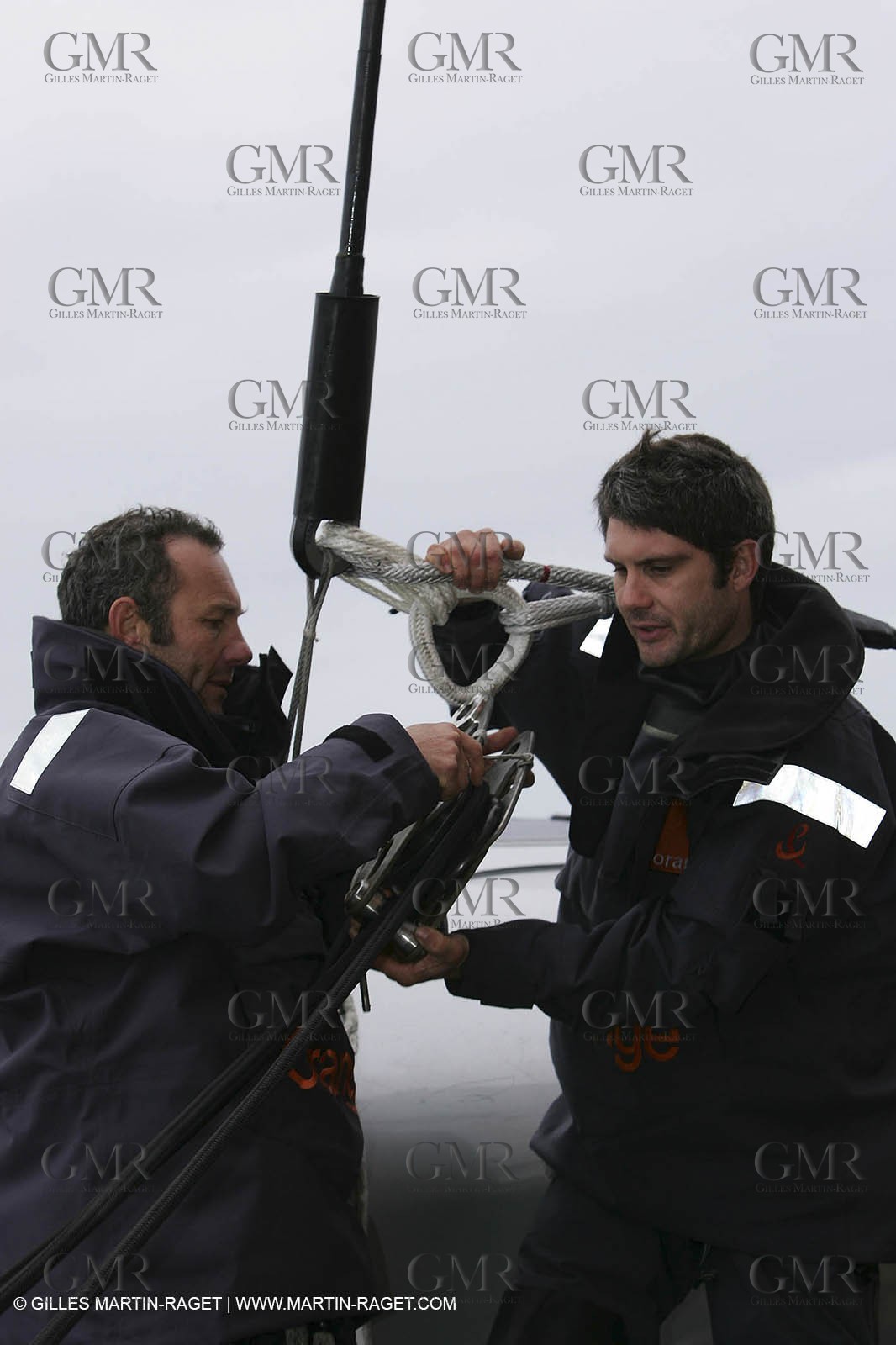 Orange II - Jules Verne Trophy 2005 - Traning Lorient - Péché + Chastel -