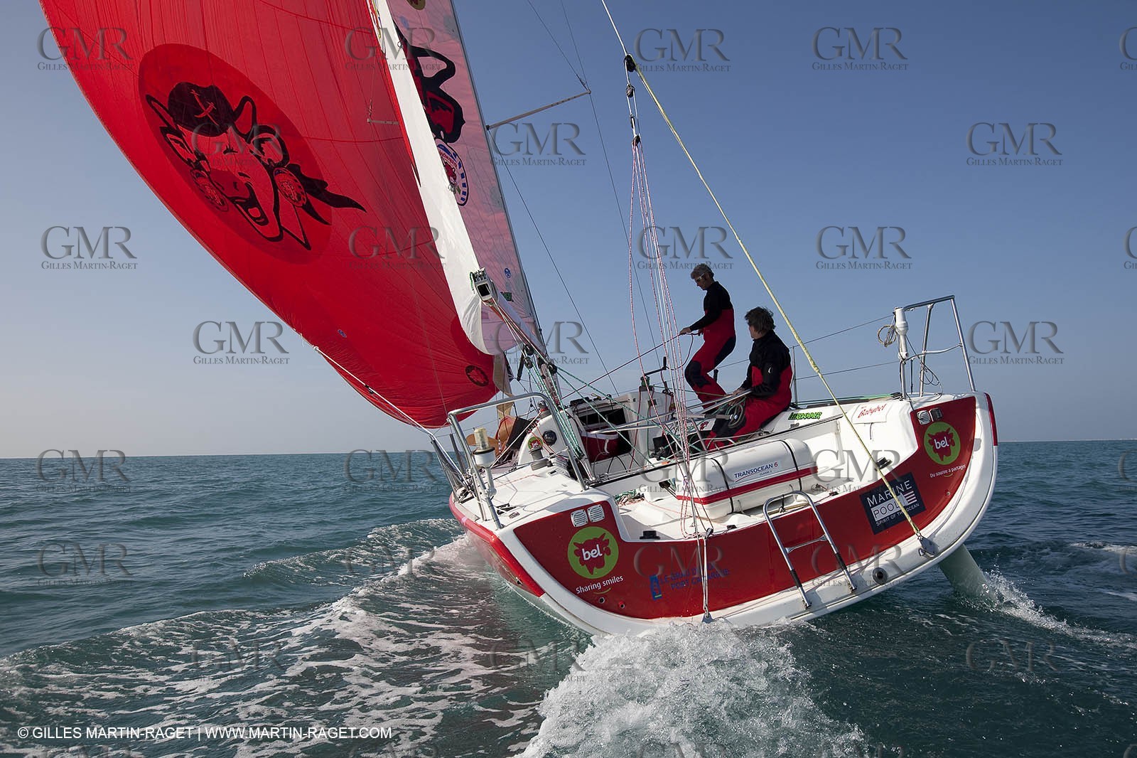 13 03 2010 -  La Grande Motte   Port Camargue (FRA) - Groupe Bel - Kito de Pavant   Sebastien Audigane training for Transat AG2R