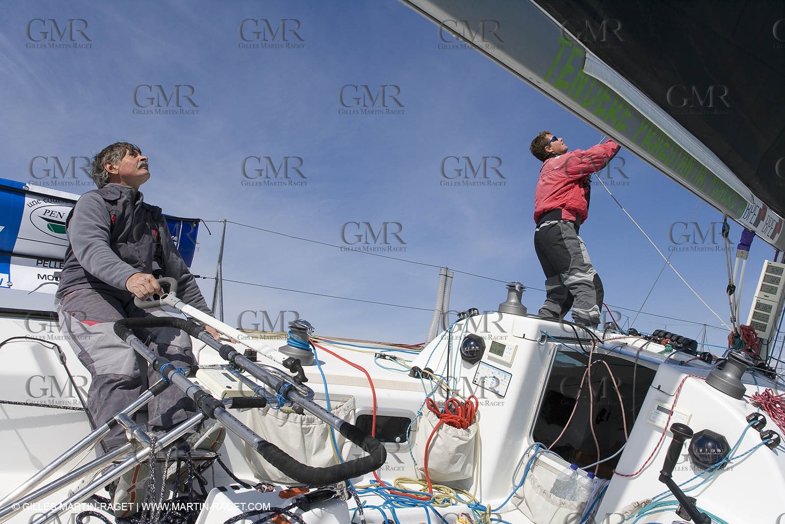 27 03 08- La Grande Motte- (FRA,34) Transat AG2R 2008- Jean-Paul Mouren- Laurent Pellecuer