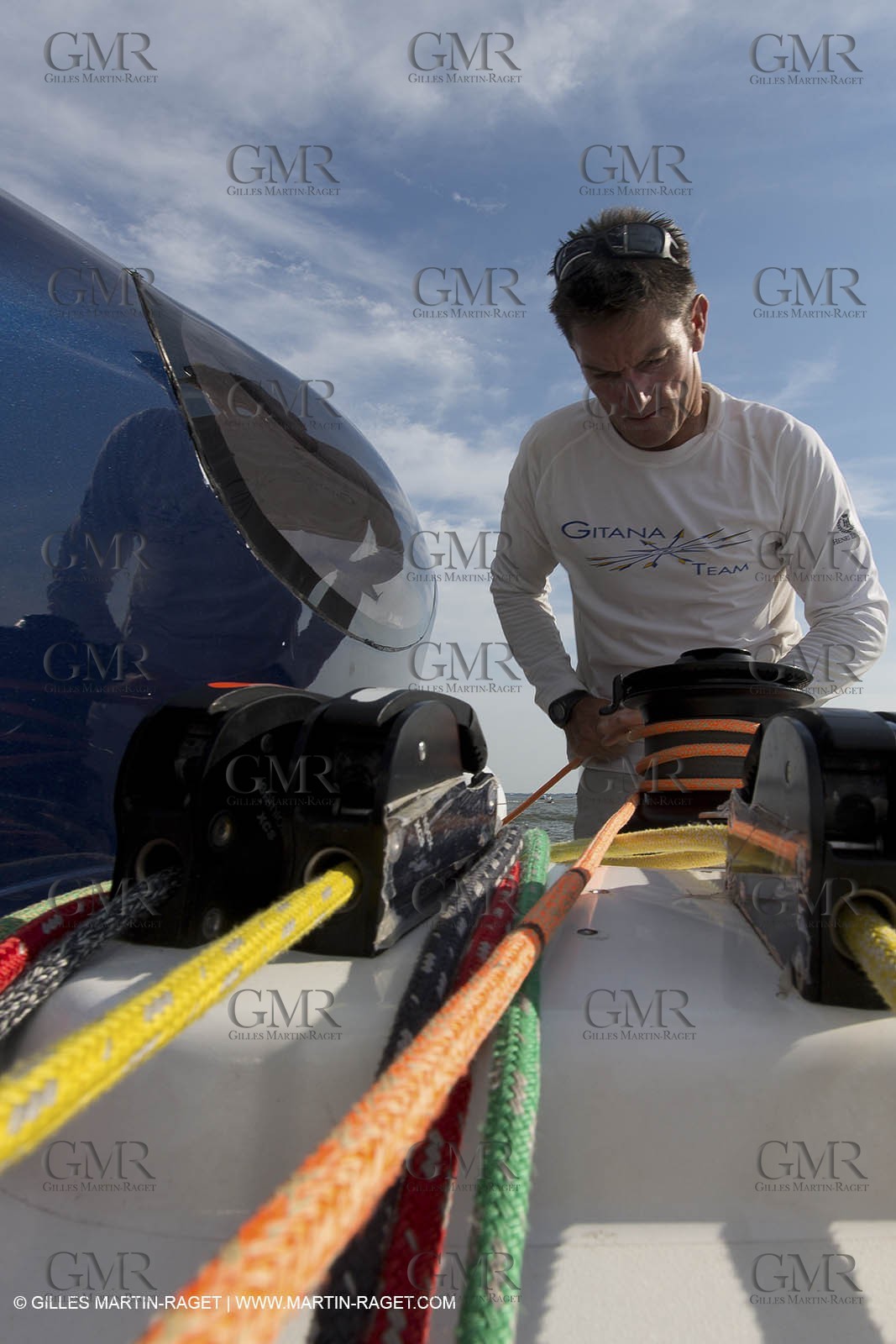 05 07 2012 - New York (USA) - Ocean Krys Race - Speed runs in fornt of NY city