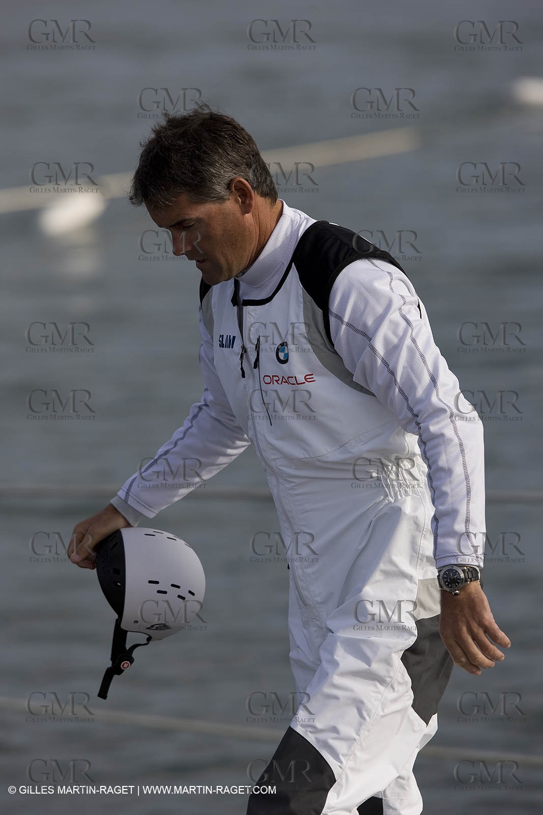 02 09 2008 - Anacortes (WA, USA) - America's Cup - BMW ORACLE Racing - 90 ft trimaran first sea trials