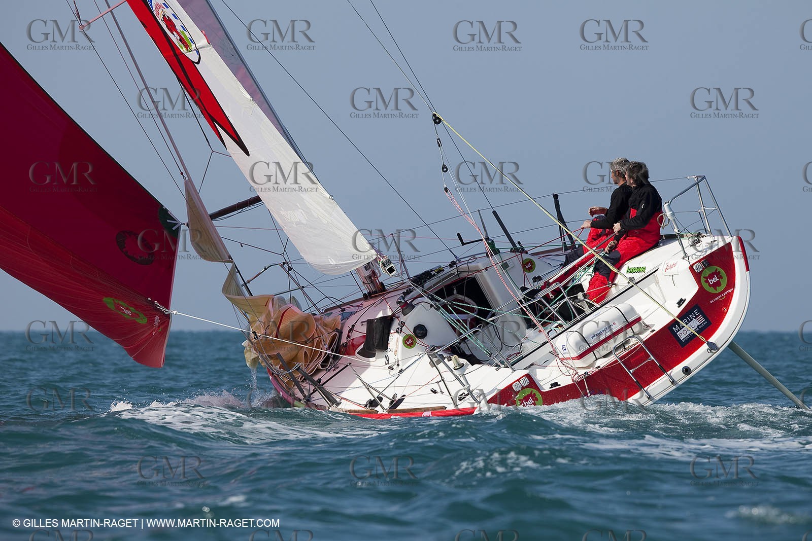 13 03 2010 -  La Grande Motte   Port Camargue (FRA) - Groupe Bel - Kito de Pavant   Sebastien Audigane training for Transat AG2R