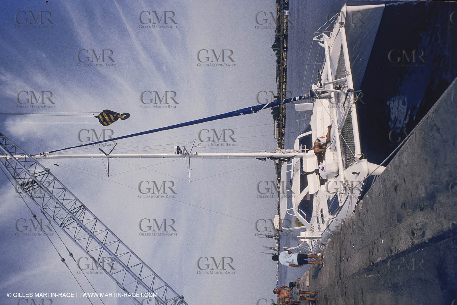 France, Provence, Camargue, Cruising on the Rhone river