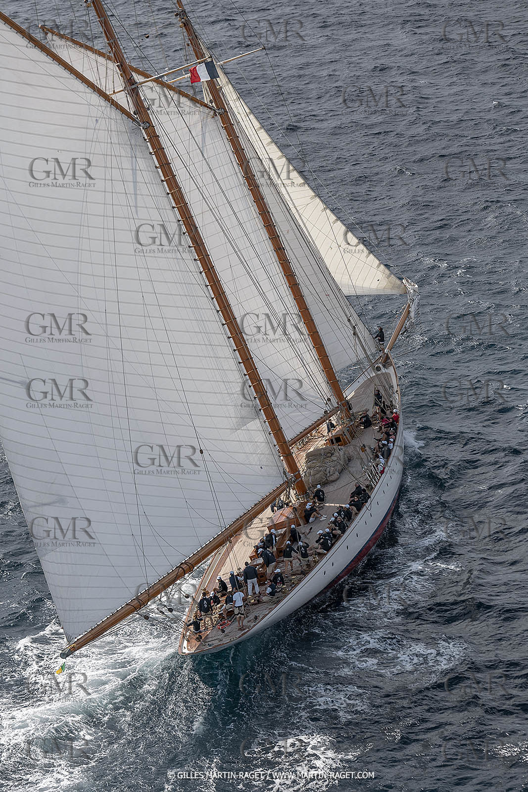 28 09 2022? Saint-Tropez,(FRA,83), Les Voiles de Saint-Tropez 2022 Régate N° 2 poup les modernes, navigation libre pour les grandes goélettes