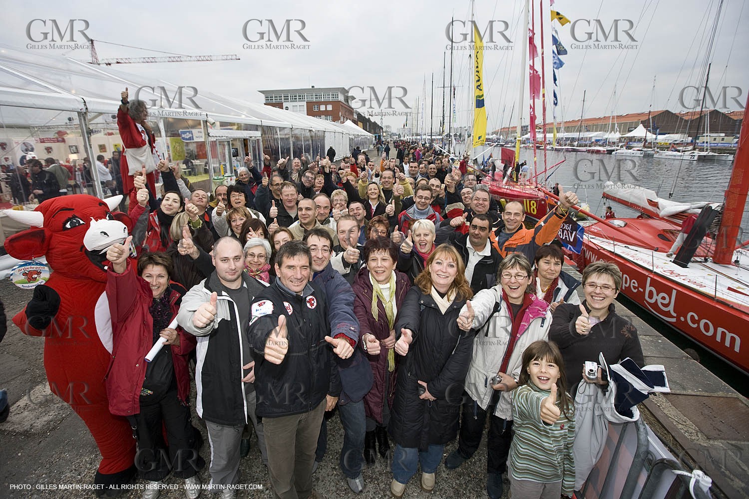 02 10 2007 - Le Havre (FRA,76) - Transat Jacques Vabre 2007 - Dock ambiances - Groupe Bel