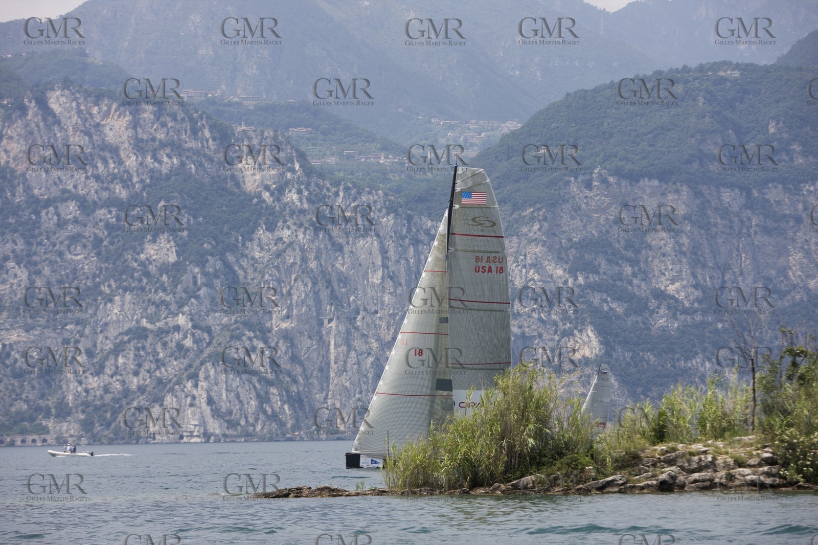 12 07 2008 - Malcesine (ITA, Lake Garda) - RC 44 World Championsship - Malcesine SLAM Cup 08 - Day 4 - DHL Trophy