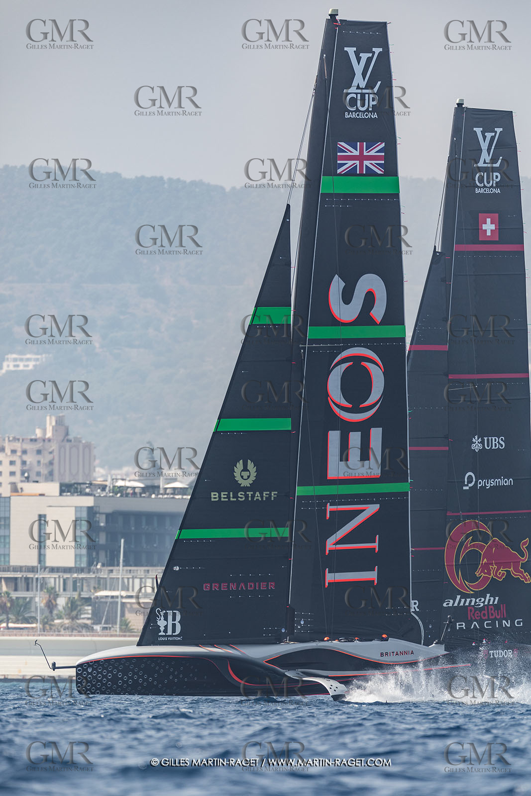 24 08 2024, Barcelona (ESP), Louis Vuitton 37th America's Cup, Louis Vuitton Prelilinary Regatta, Race Day 3