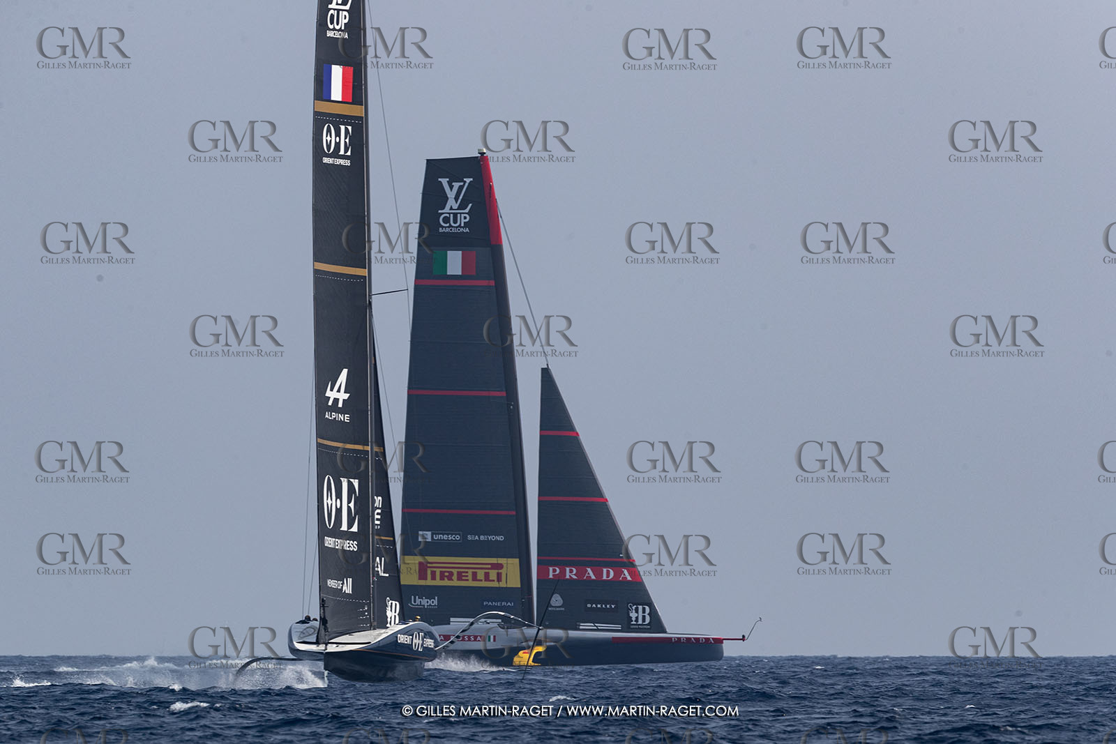 22 08 2024, Barcelona (ESP), Louis Vuitton 37th America's Cup, Louis Vuitton Preliminary Regatta, Race Day 1