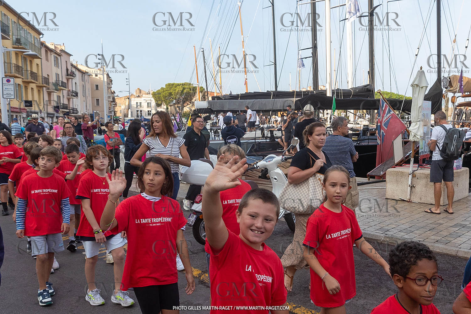 05 10 2023, Saint-Tropez (FRA,83), Les Voiles de Saint-Tropez 2023, Race Day 5, Défilé des minots de St Tropez