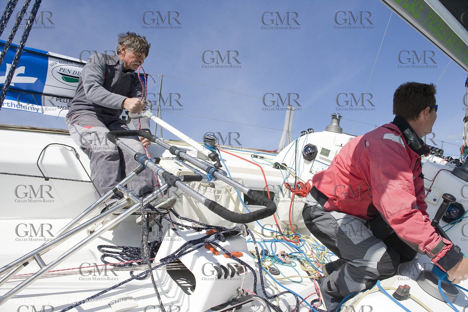 27 03 08- La Grande Motte- (FRA,34) Transat AG2R 2008- Jean-Paul Mouren- Laurent Pellecuer