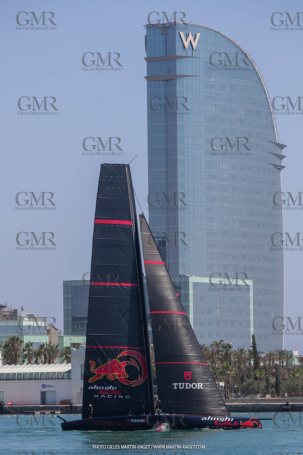 22 08 2023, Barcelona (ESP), 37th America's Cup, Orient Express Racing Team, AC 40 first training