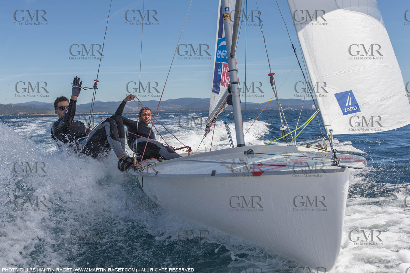 25 04 2016, Hyères (FRA,83), Jeux Olympiques Rio 2016, voile, 470, Sofian Bouvet   Jeremie Mion, SFS Voile