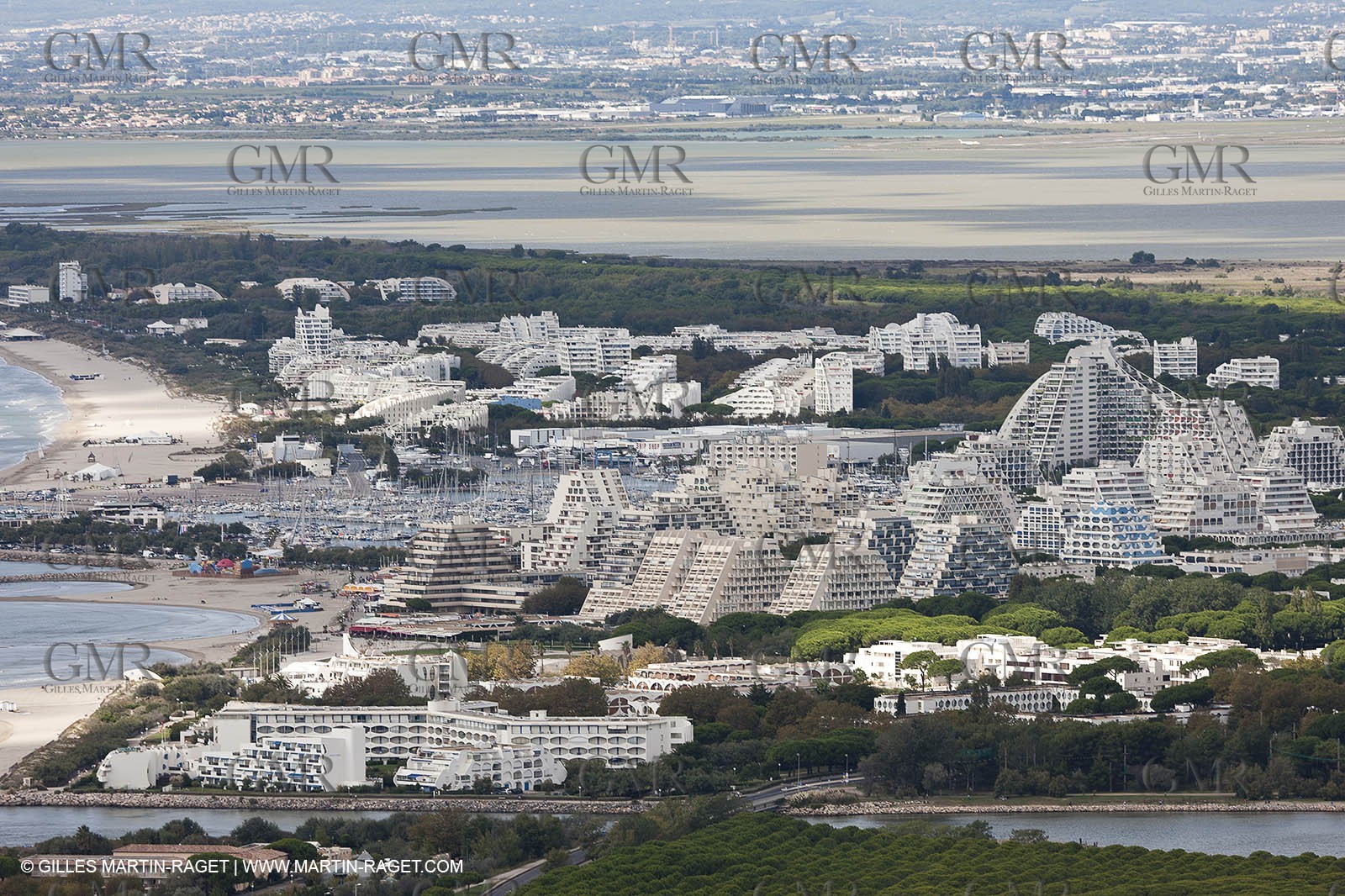 25 09 2010 - Aerial Camargphotos of the coastline from Marseille to La Grande Motte via the Camargue - La Grande Motte