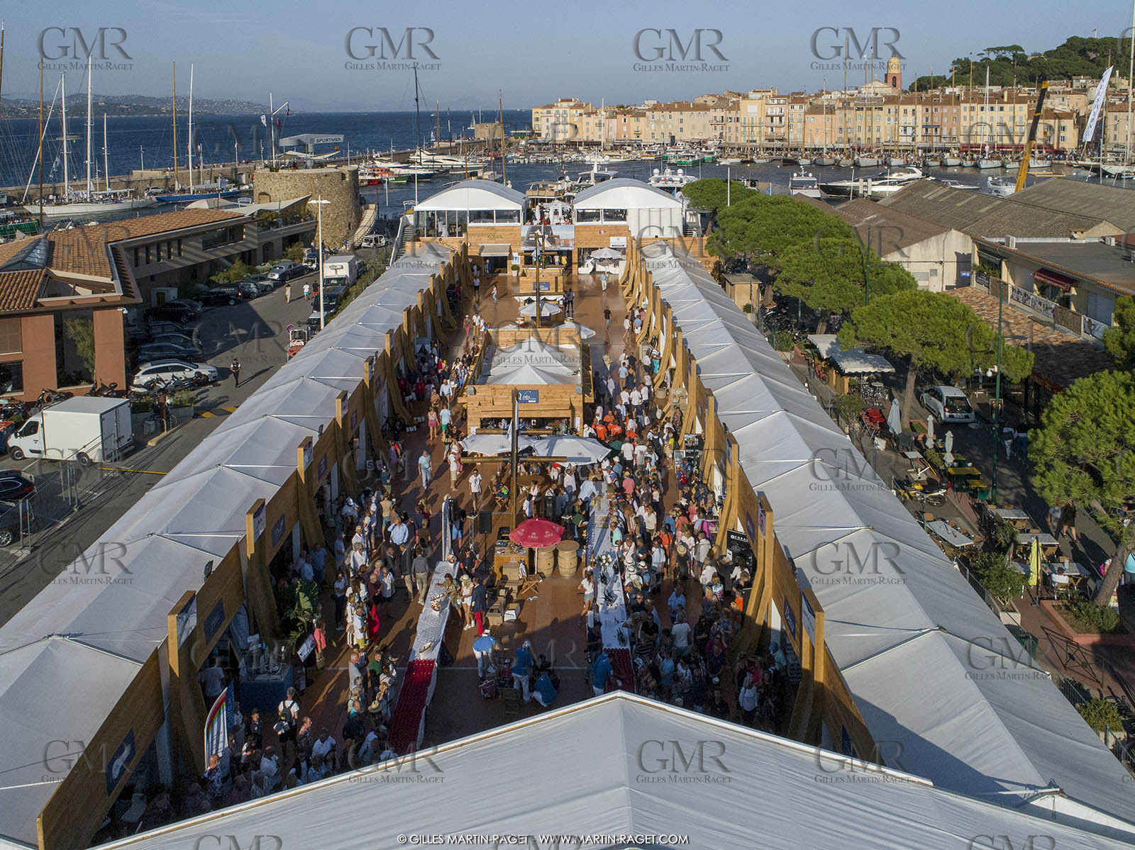 29 09 2018, Saint-Tropez (FRA,83), Voiles de Saint-Tropez 2019, Arrival Cannes-Saint-Tropez and trainings, inauguration du village