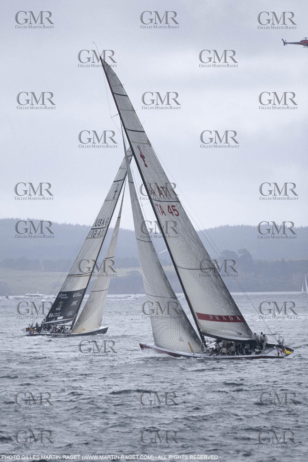 Sailing, Yacht Racing, America's Cup XXX, Auckland (NZL), 2000, Louis Vuitton Cup Final, AMerica True Vs Luna Rossa