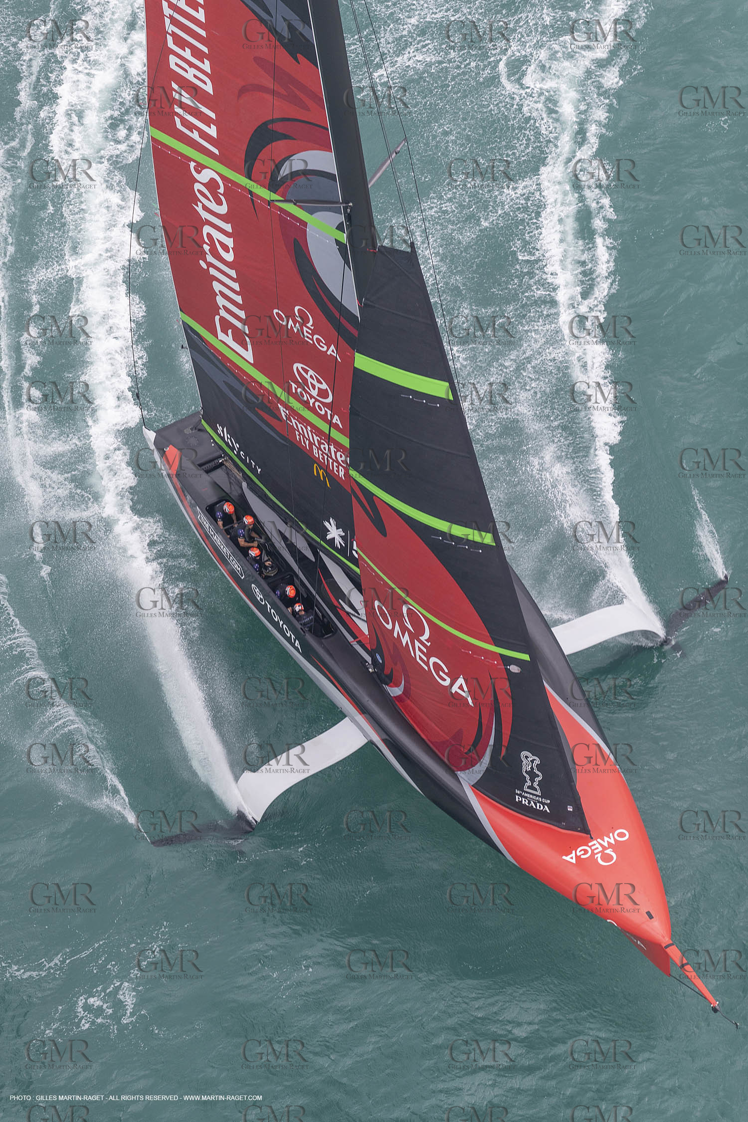 10 12 2020 - Auckland (NZL) - 36th America's Cup - Practice Sessions - Day 2 - Emirates Team New Zealand