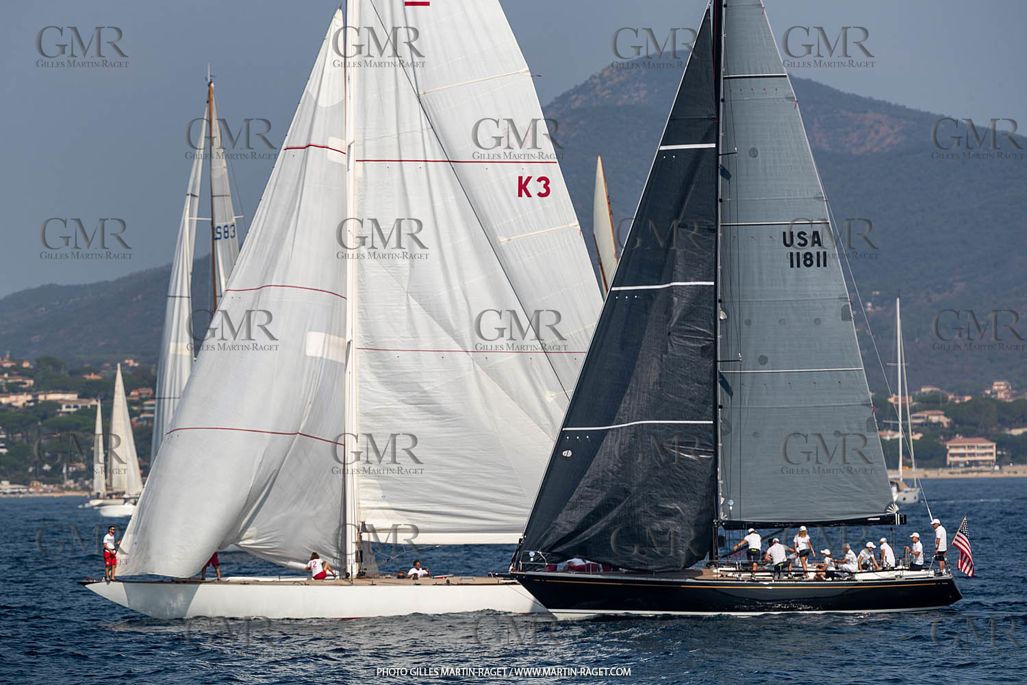 05 10 2023, Saint-Tropez (FRA,83), Les Voiles de Saint-Tropez 2023, Race Day 5, Défi Pride Vs Ikra