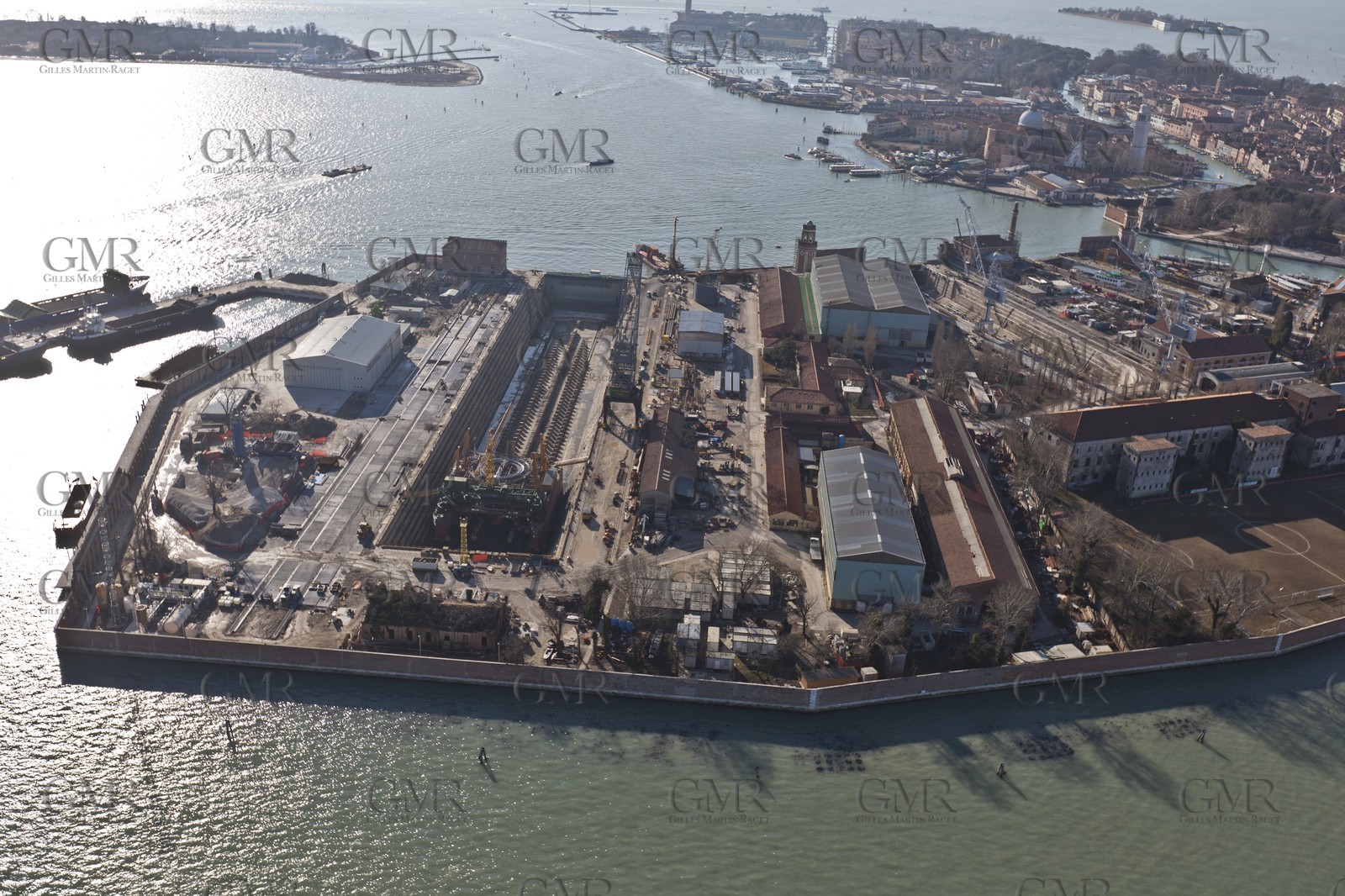 20 02 2012 - Venezia (ITA) - 34th America'sCup - Venezia 2012 America's Cup World Series - The Arsenale where the AC45 moorings, public village, media center and Club 45 will be located