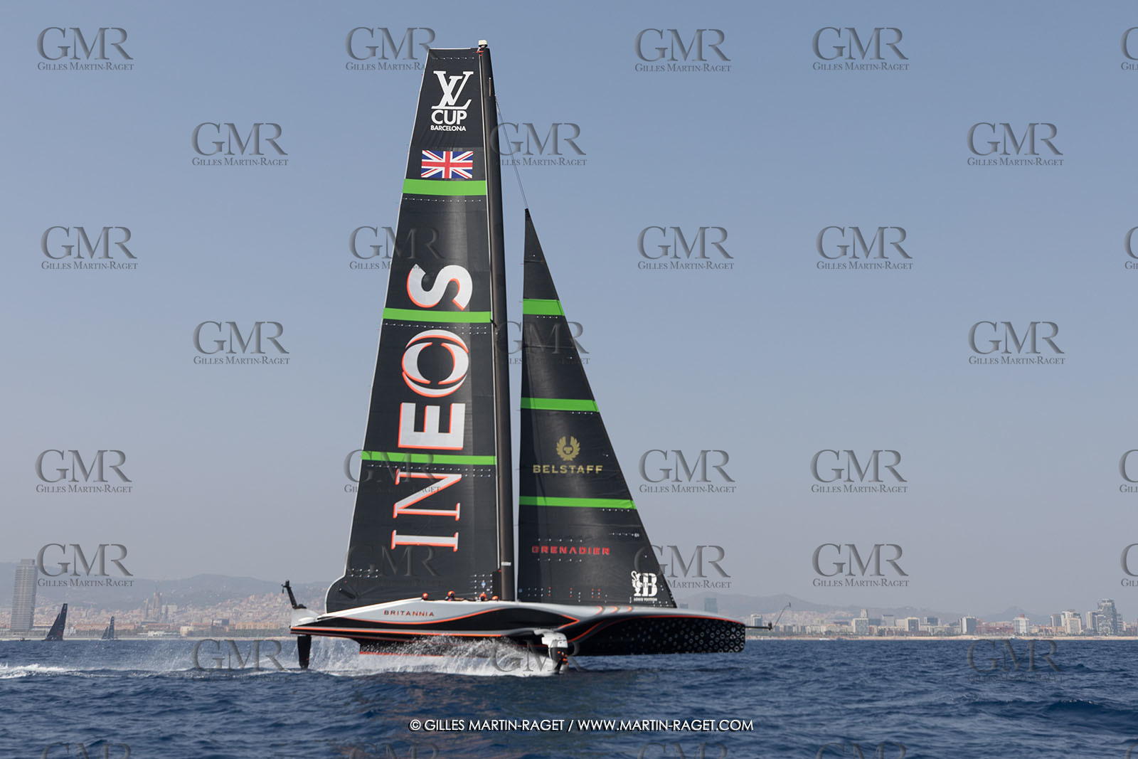 24 08 2024, Barcelona (ESP), Louis Vuitton 37th America's Cup, Louis Vuitton Prelilinary Regatta, Race Day 3