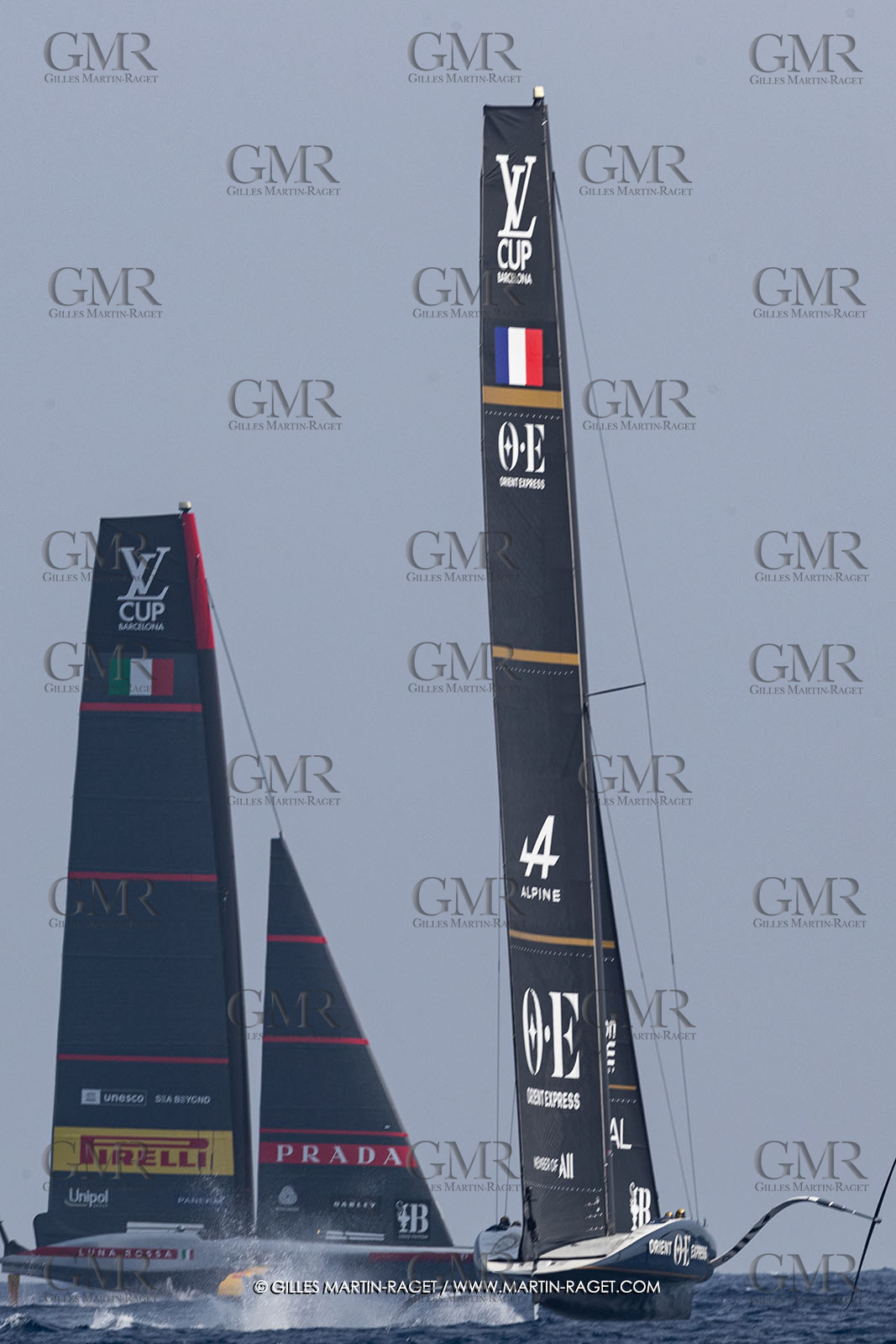 22 08 2024, Barcelona (ESP), Louis Vuitton 37th America's Cup, Louis Vuitton Preliminary Regatta, Race Day 1