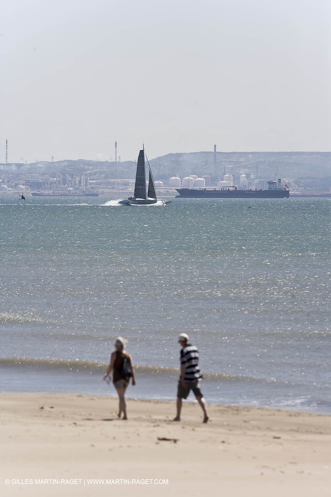 18 06 2008 - Port Saint Louis du Rhône (FRA,83) - 50 knots record attempt trials by l'Hydroptère