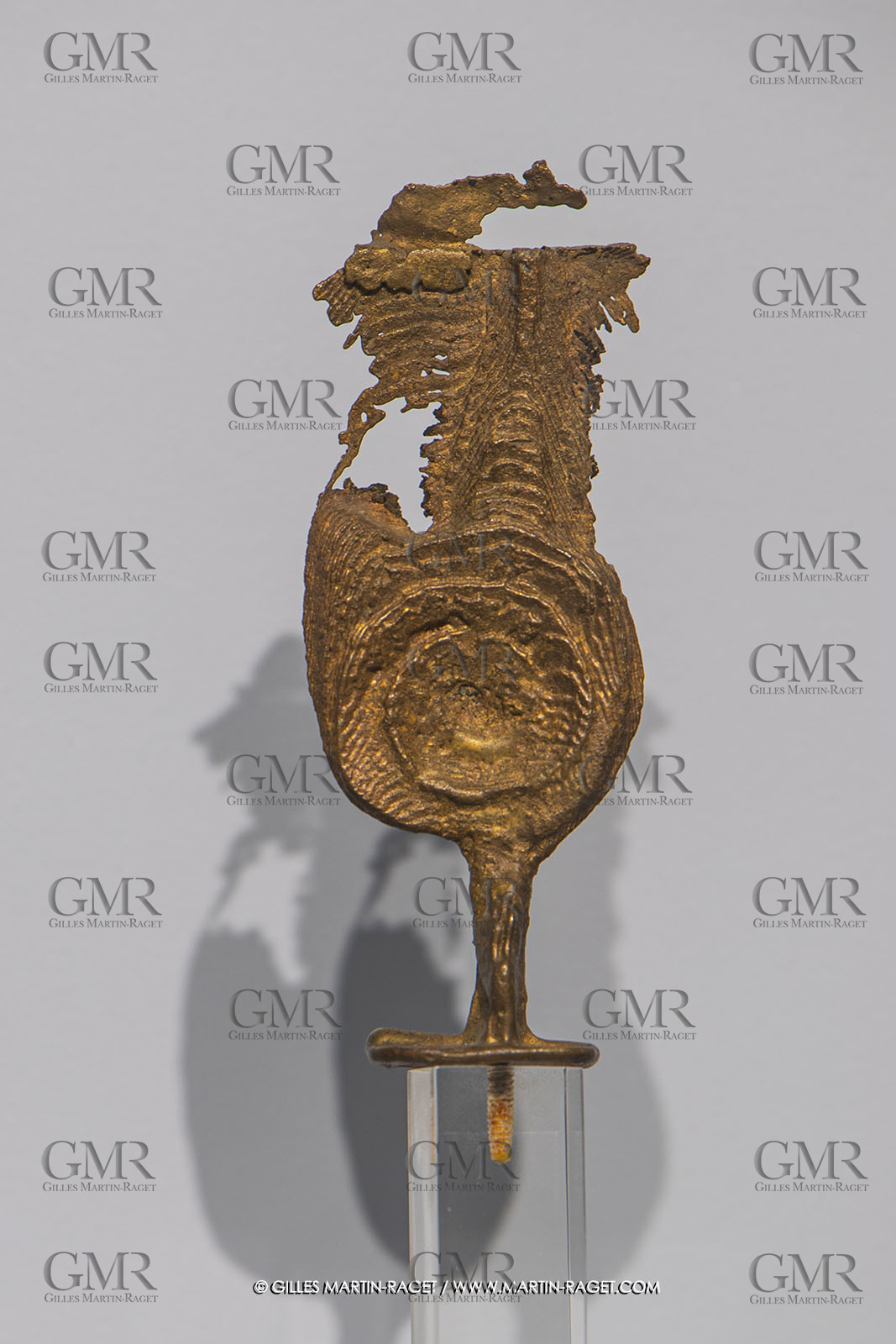 30 10 2023, Montpellier (FRA), oeuvre de Germaine Richier, Exposition Centre Pompidou - Musée Fabre 2023, Seiche n° 7 1954, Bronze naturel nettoyé, Pièce unique, Fondeur : L. Thinot, Paris, Hauteur : 11 cm, Collection particulière, Paris