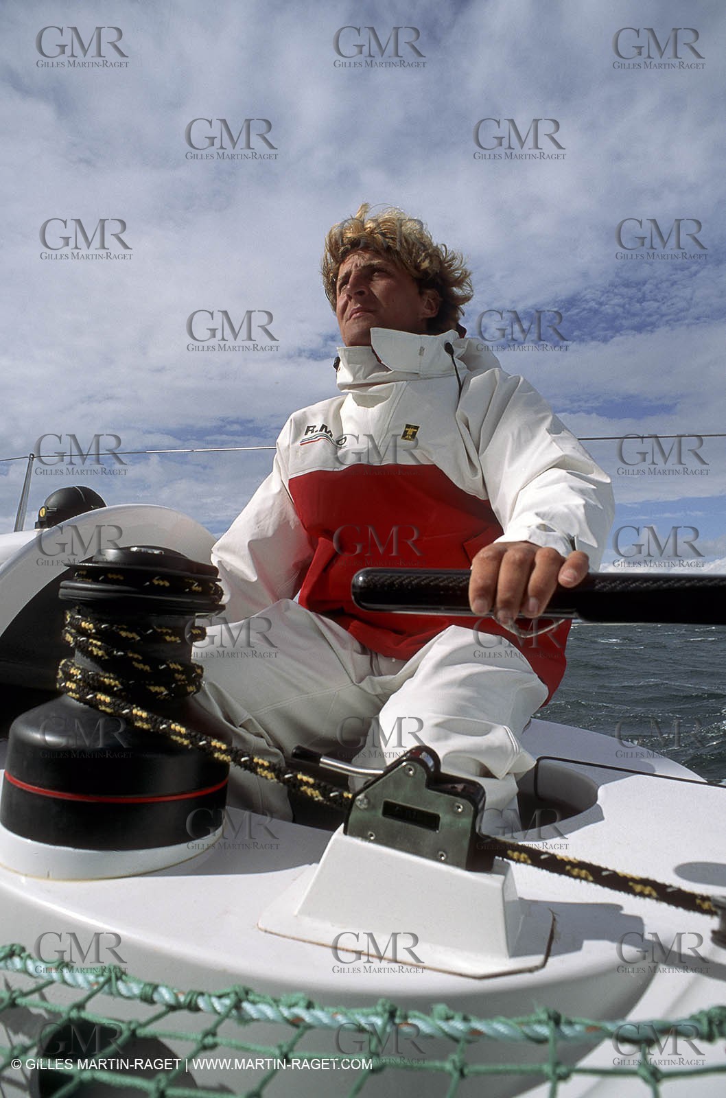 Laurent Bourgnon onboard Primagaz