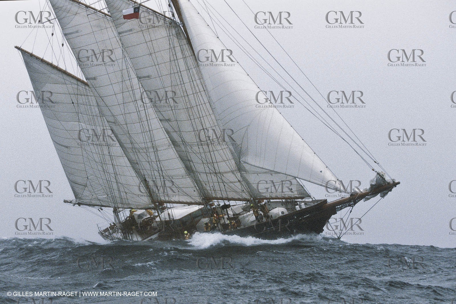 Classic yachts - Shenandoah at Cape Horn