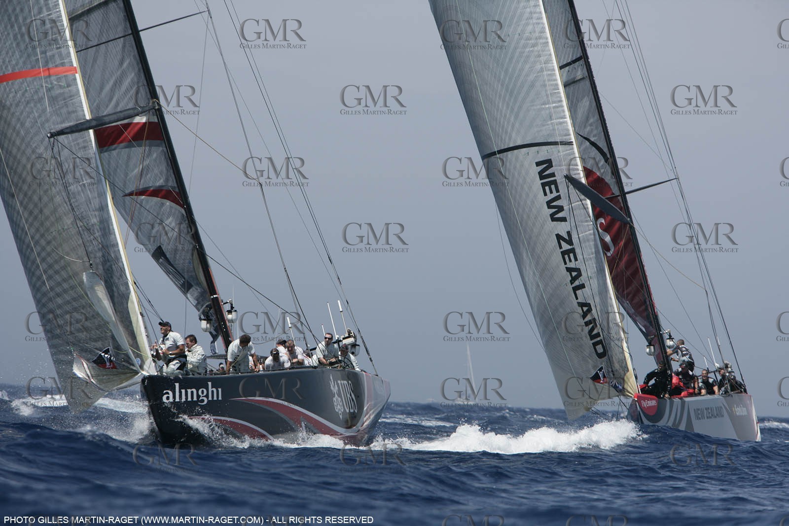 03 07 2007-Valencia (Spain)- 32nd America's Cup - Final Match - Day 8 - Alinghi vs Emirates Team New Zealand