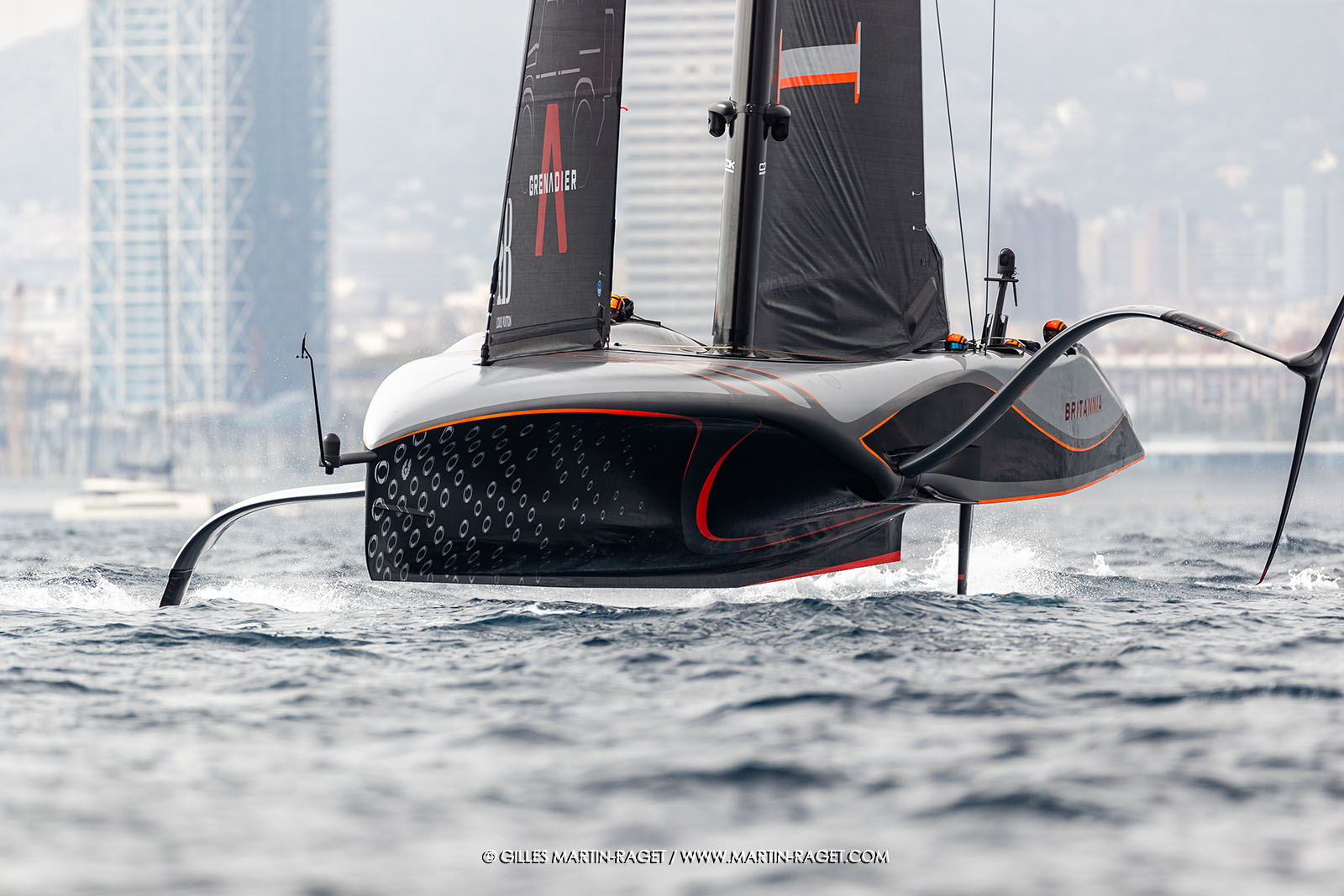 14 10 2024, Barcelona (ESP), Louis Vuitton 37th America's Cup, Final Match, Race Day 3, Raace 4