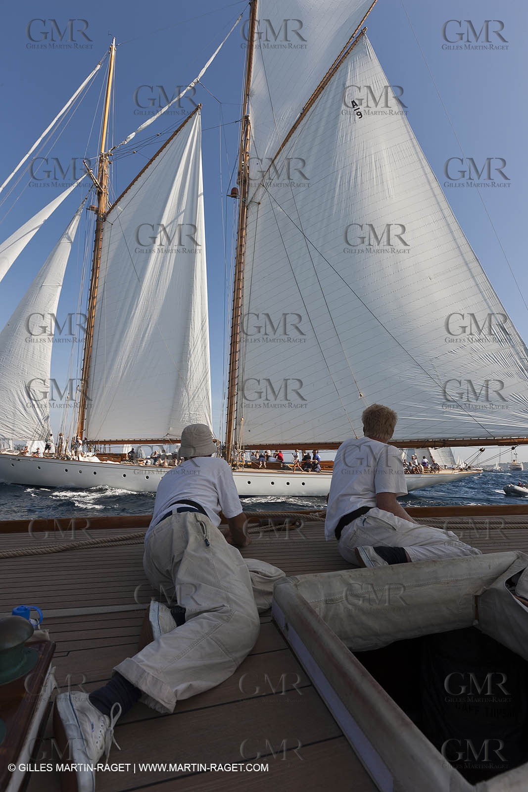 01 10 2011 - Saint Tropez (FRA,13) - Voiles de Saint Tropez 2011 - Classic Yachts - Day 5 - Onboard Mariquita