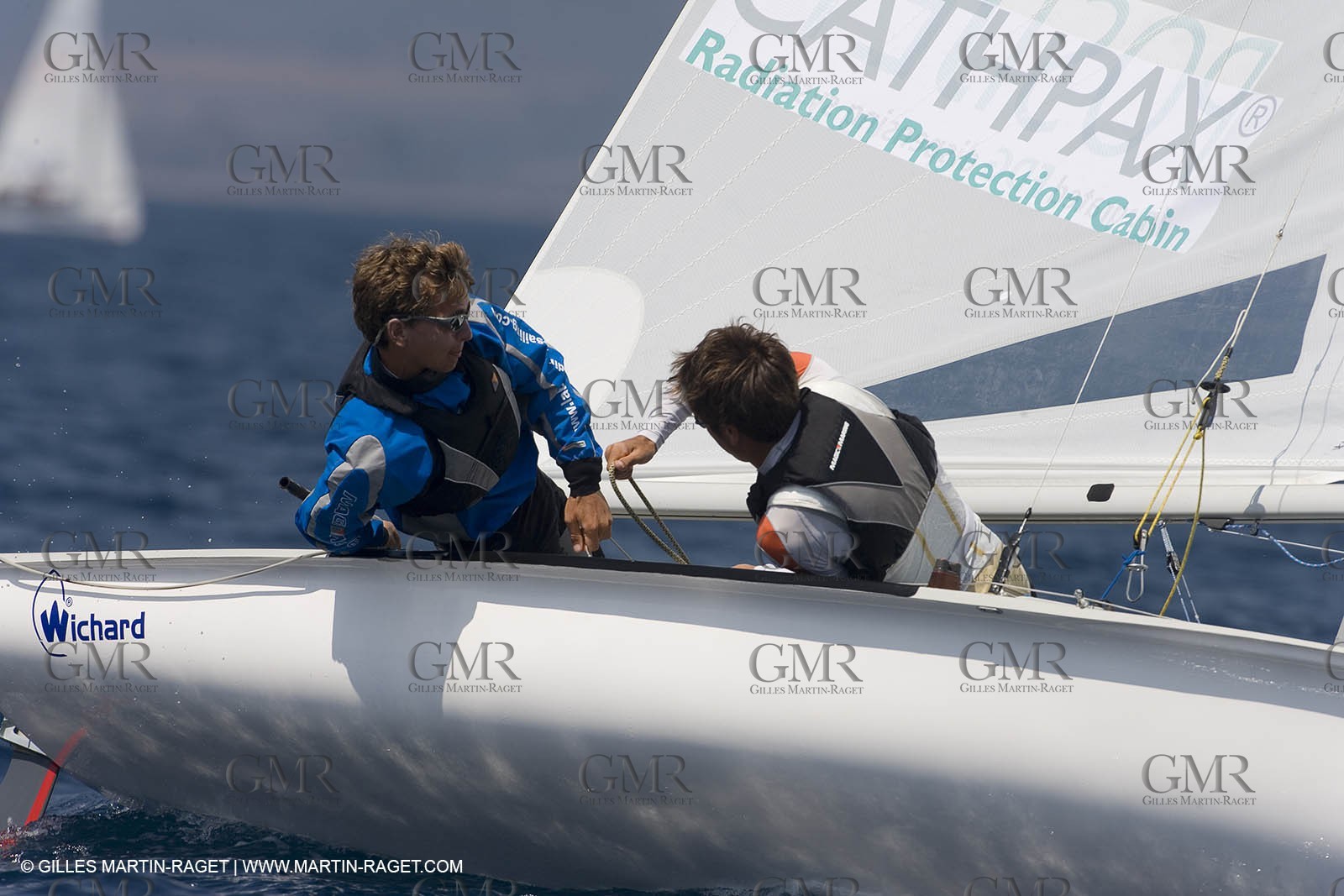 24 04 2007 - 2007 Semaine Olympique Française - Hyères (South of France) - Day 3 - Team France - 470 Homme - Leboucher-Garos
