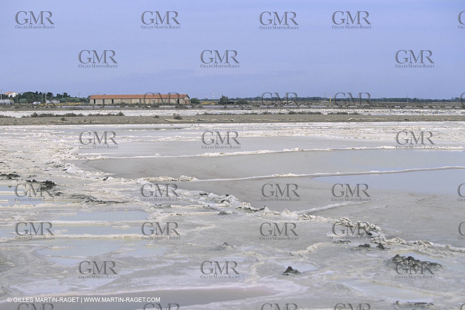 France, Provence, Camargue, Marais salant, Salted marshes